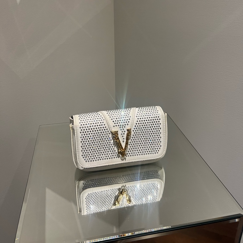 ‼️SOLD‼️ Authentic Versace Virtus crystal crossbody bag